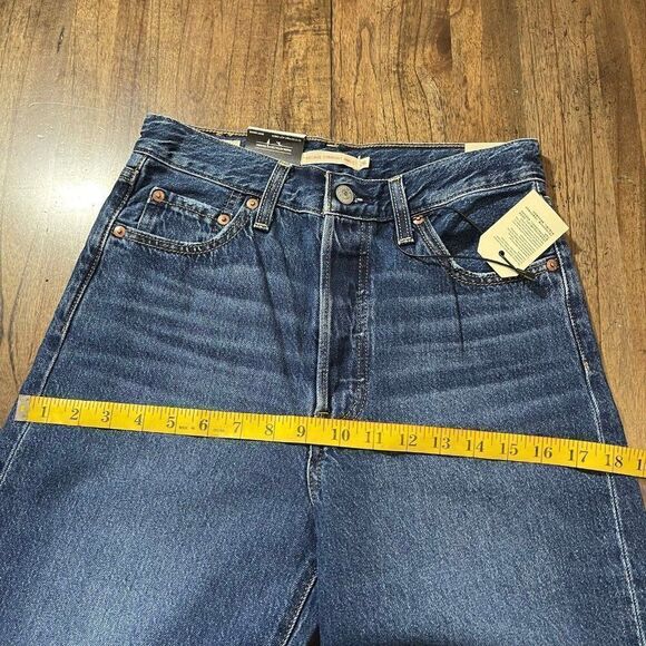 Levi’s Ribcage Straight Ankle Jeans Size 26 - Picture 10 of 11